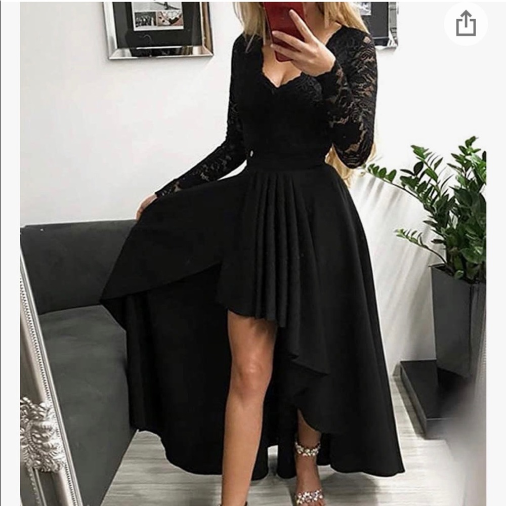 Black cocktail dress